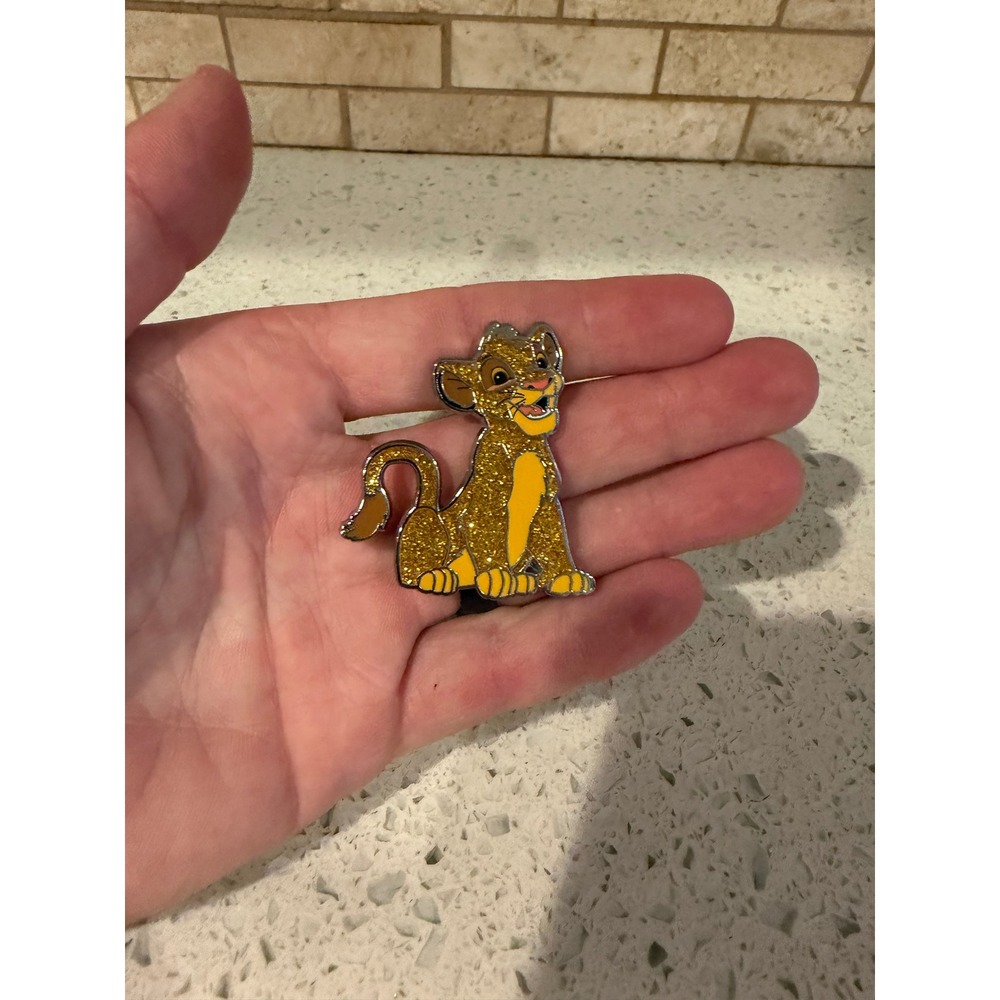 Disney Parks The Lion King Glitter Simba Character Pin 2024